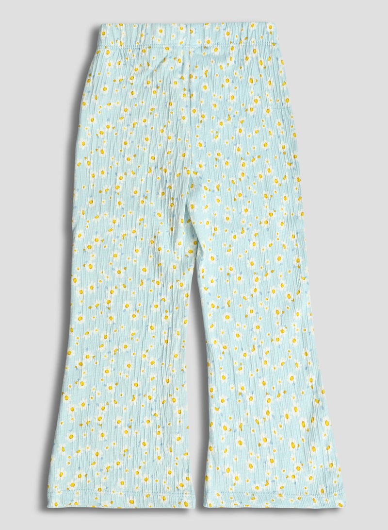 ال سي وايكيكي ليجنز بناتي بنقشة ورد بوسط مطاطي (2 قطعة) - Image 3